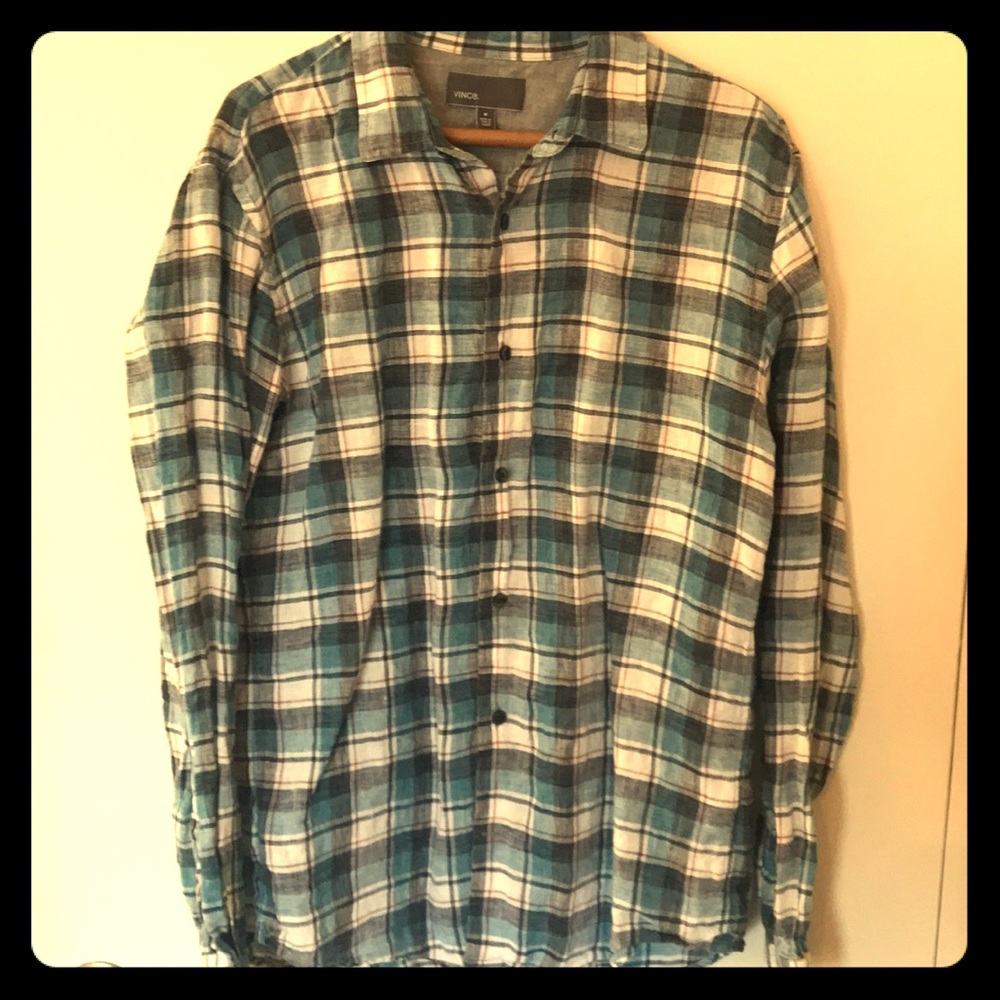 Vince casual button down flannel style like New